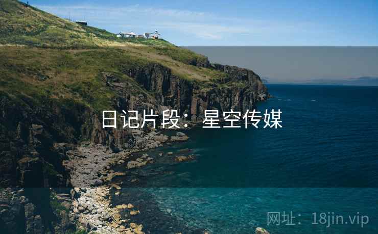 日记片段：星空传媒