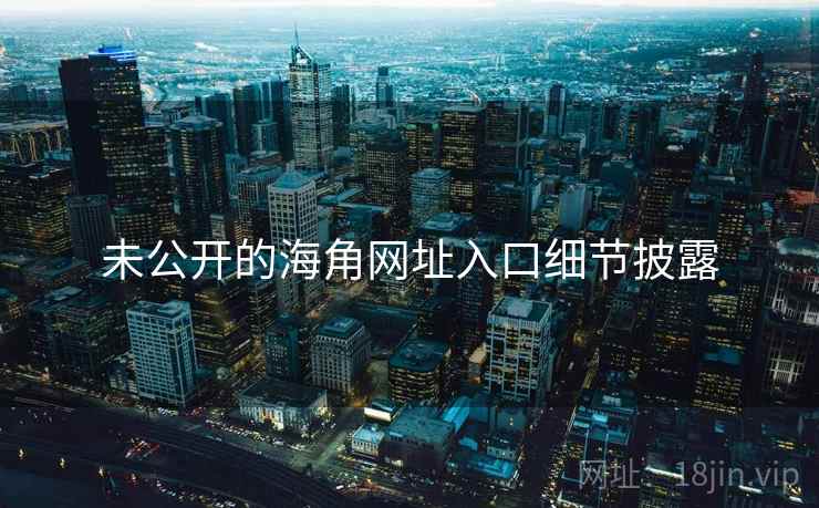 未公开的海角网址入口细节披露