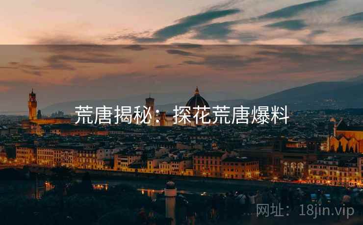 荒唐揭秘：探花荒唐爆料