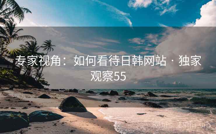 专家视角：如何看待日韩网站 · 独家观察55