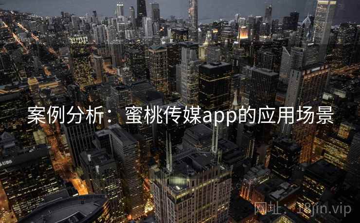 案例分析：蜜桃传媒app的应用场景
