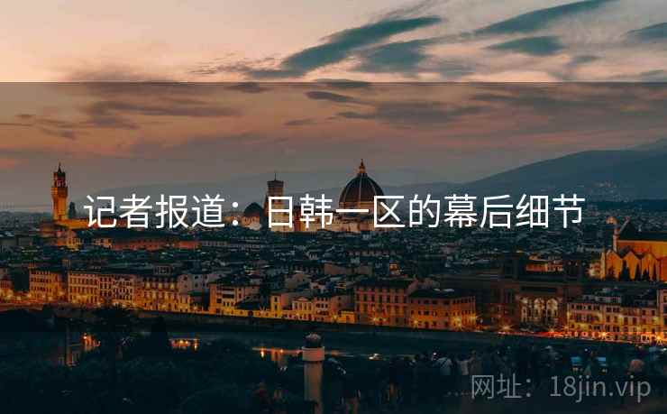 记者报道：日韩一区的幕后细节
